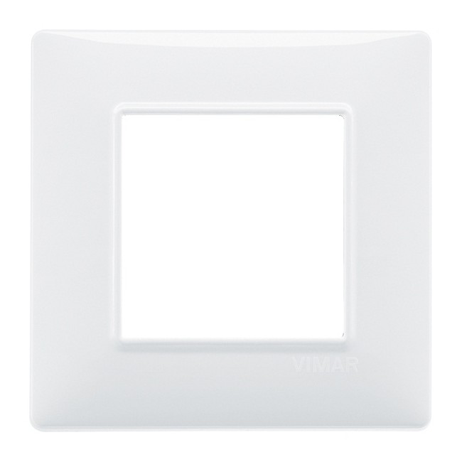 Acquista Placca 2 moduli, tecnopolimero, bianco Vimar Plana | Tiess...