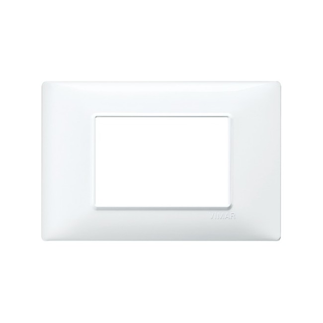 Acquista Placca 3 moduli, tecnopolimero, bianco Vimar Plana | Tiess...