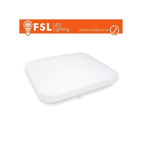 Acquista Plafoniera Quadrata LED IP20 25W 4000K 33x6,8cm | Tiesseel... 2