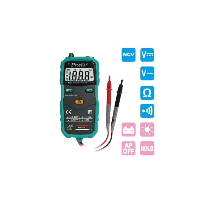 Acquista Pocket tester dig. 3.1/2 autorange | Tiesseelettronica.com