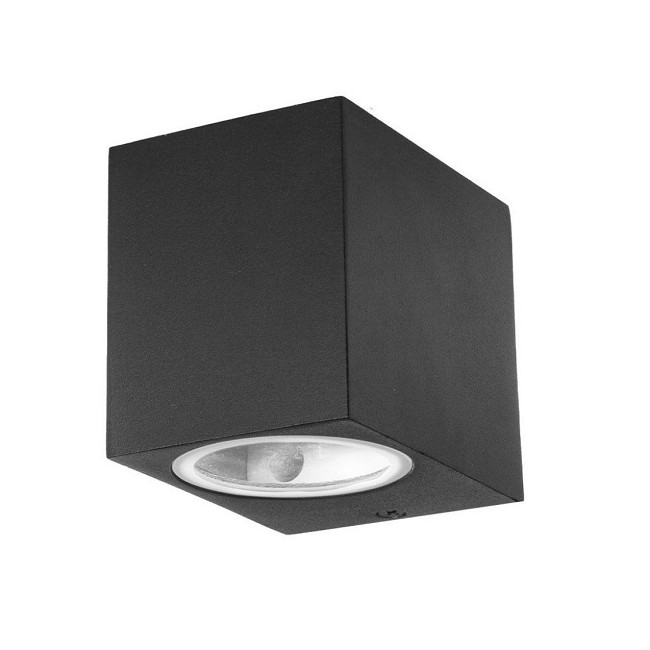 Acquista Portafaretto LED da Muro Quadrato GU10 (Max 35W) Colore Ne...