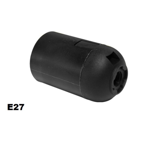 Acquista Portalampada attacco E27 colore nero | Tiesseelettronica.com 2