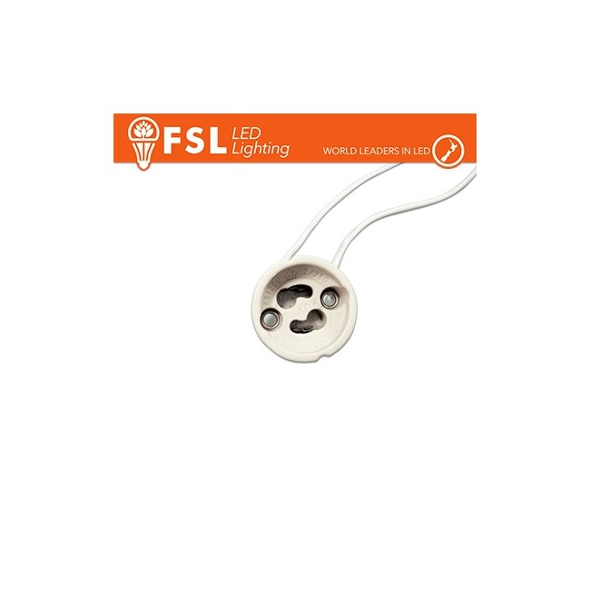 Acquista Portalampada attacco GU10 ceramico | Tiesseelettronica.com