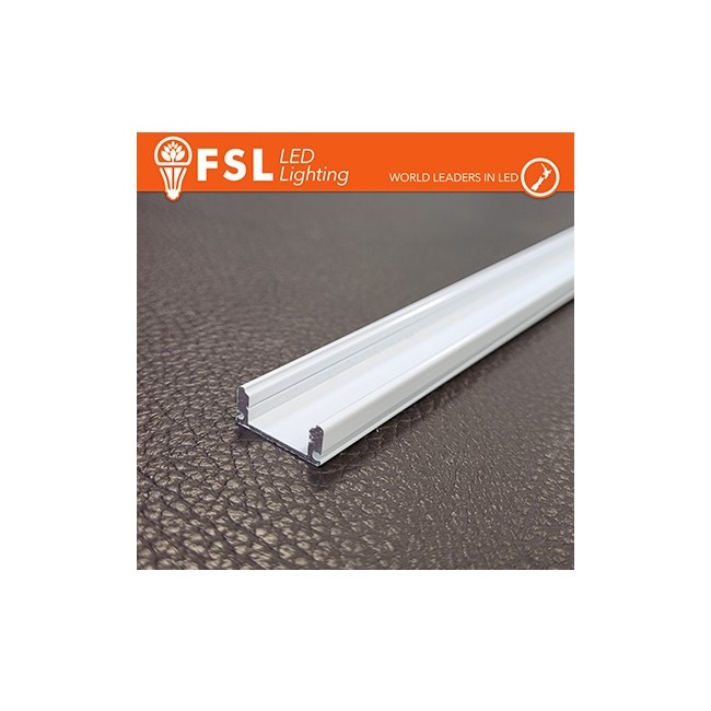 Acquista Profilo alluminio BIANCO 6063 grigio, barra 2 metri senza ...