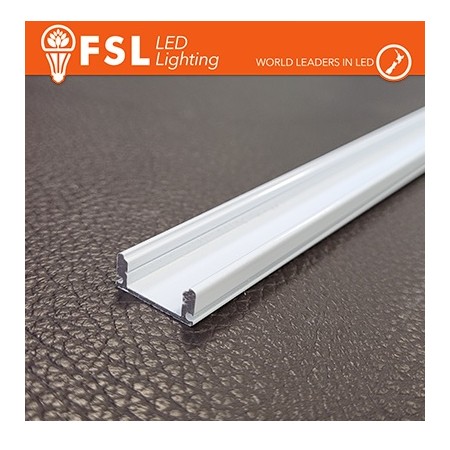 Acquista Profilo alluminio BIANCO 6063 grigio, barra 2 metri senza ...