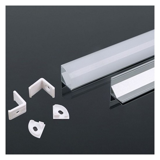 Acquista Profilo in alluminio angolare 2 metri colore silver per St... 2