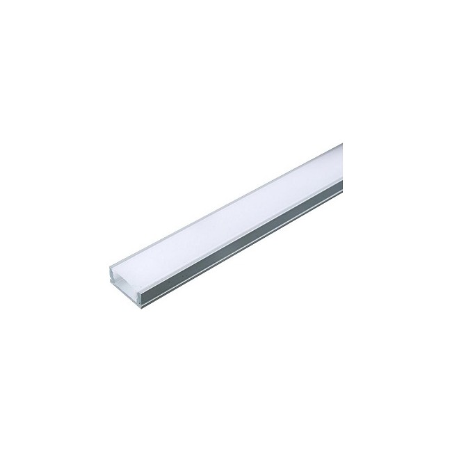Acquista Profilo in Alluminio Colore BIANCO per Strip LED 2 metri (...