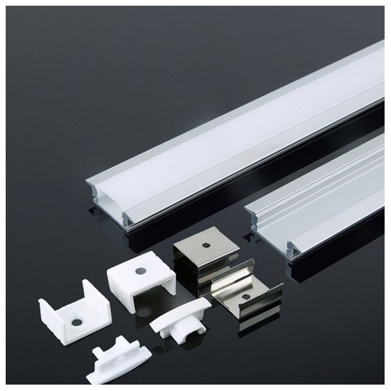 Acquista Profilo in Alluminio DA INCASSO Colore Silver per Strip LE... 2