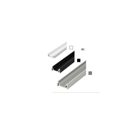 Acquista Profilo per led piatto "SURFACE" bianco 2mt | Tiesseelettr...
