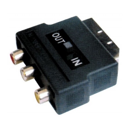 Acquista Adattatore SCART - RCA IN/OUT selezionabile | Tiesseelettr...