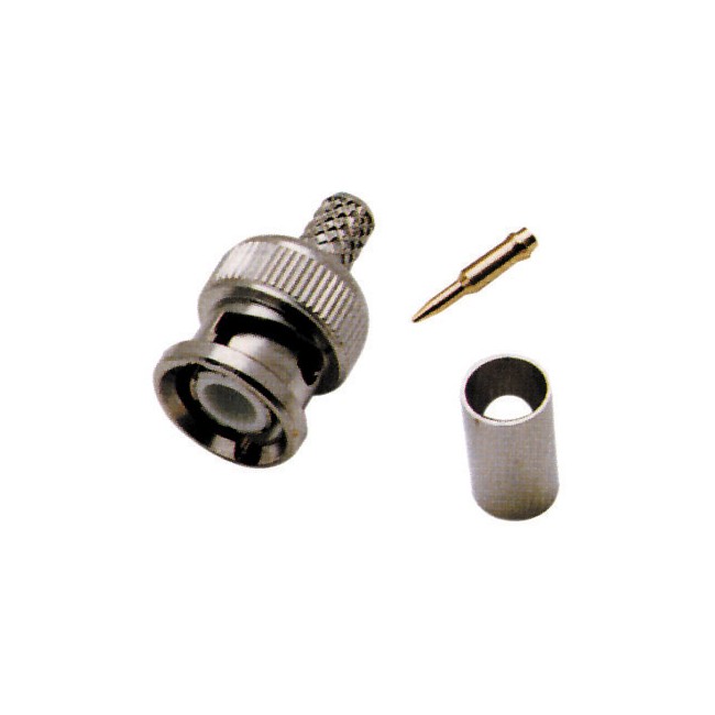 Acquista Spina BNC a crimpare per cavo microcoassiale | Tiesseelett...