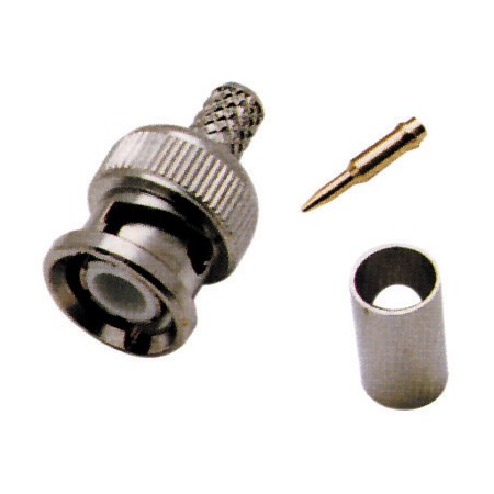 Acquista Spina BNC a crimpare per cavo microcoassiale | Tiesseelett...