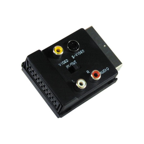 Acquista Adattatore SCART - SCART + RCA IN/OUT selezionabile | Ties...