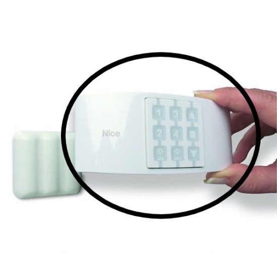 Acquista Supporto NICE da tavolo in plastica bianca e gomma blue ic... 2