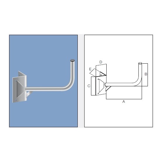 Acquista Supporto parabola da camino. Sporgenza 46 centimetri | Tie... 2