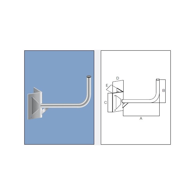 Acquista Supporto parabola da camino. Sporgenza 46 centimetri | Tie...