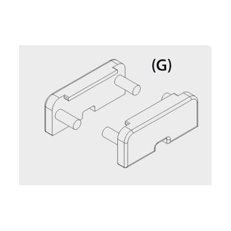 Acquista Tappo chiusura profilo piatto SURFACE SDPL60 grigio | Ties...