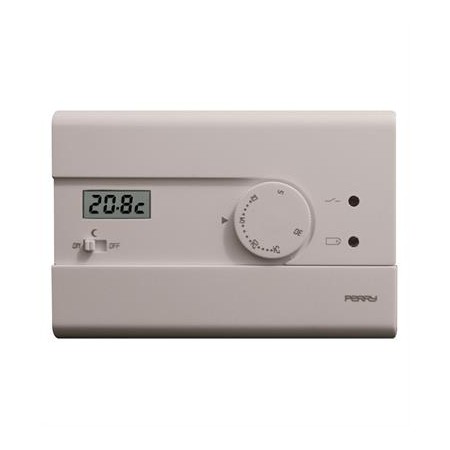 Acquista Termostato da parete digitale a batterie serie slim Perry ...