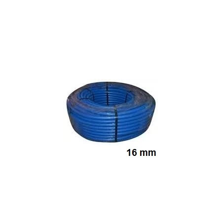 Acquista Tubo corrugato blu in pvc diametro 16mm confezione da100m ...