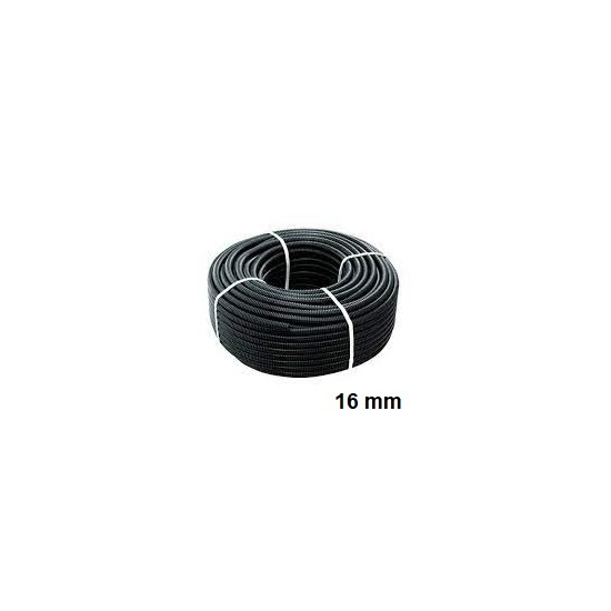 Acquista Tubo corrugato nero in pvc diametro 16mm confezione da100m...