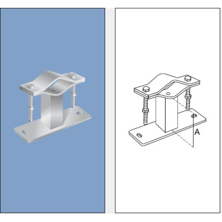 Acquista Zanca a muro distanziata 5 Cm | Tiesseelettronica.com