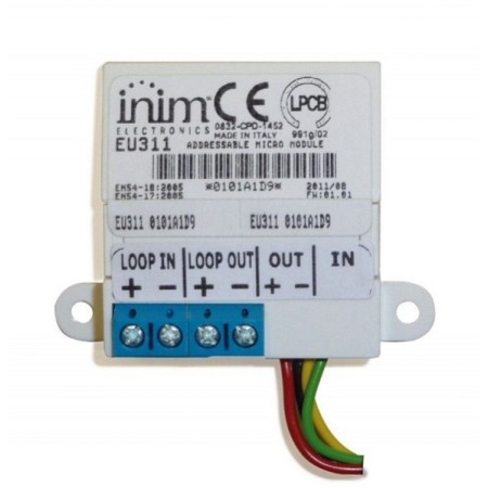 Micro modulo 1 ingresso e 1 uscita alimentata da loop