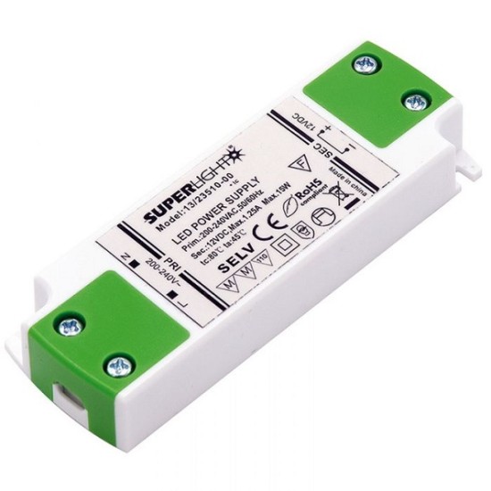 Alimentatore 12V 1,25A 15W SELV IP20