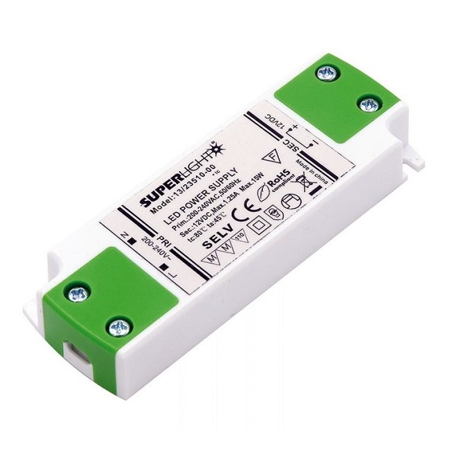 Alimentatore 12V 1,25A 15W SELV IP20