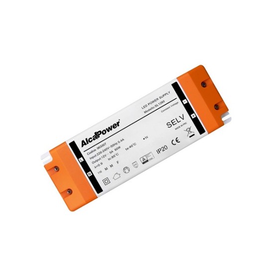 Alimentatore 12V 5A 60W SELV IP20