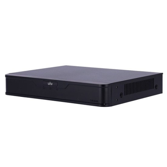 NVR IP 4 canali PoE - 12MPx, Uniview  LAN max 80Mbps, 1xHDD, gamma Easy_UV-NVR301-04B-P4-IQ