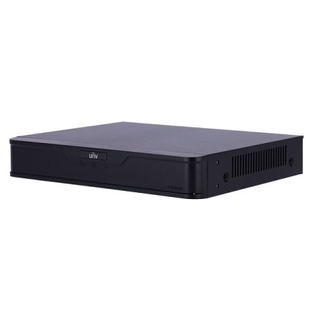 NVR IP 4 canali PoE - 12MPx, Uniview  LAN max 80Mbps, 1xHDD, gamma Easy_UV-NVR301-04B-P4-IQ