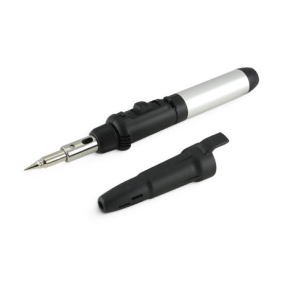 Saldatore a gas butano a torcia con accensione piezoelettrica (GAS non incluso)