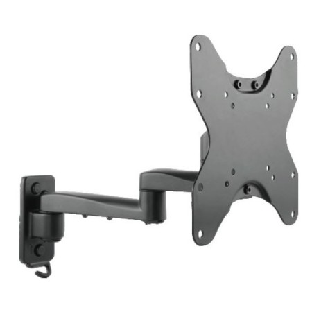 Supporto TV 23''-42'' a muro 3 snodi nero carico massimo 20kg vesa 75/100/200