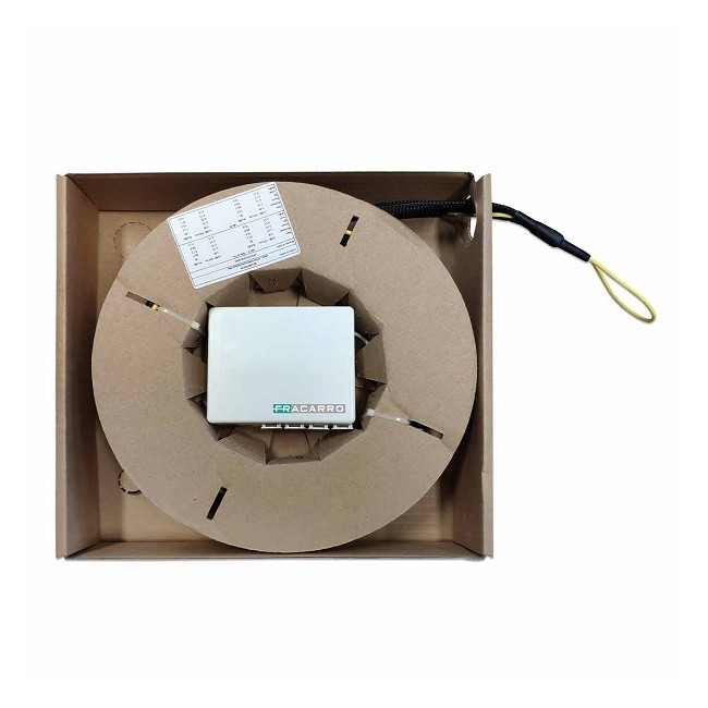 Scatola di Terminazione Ottica d’Appartamento in plastica, pre-connettorizzato su entrambi i lati, con 4 bussole SC/APC e shoot