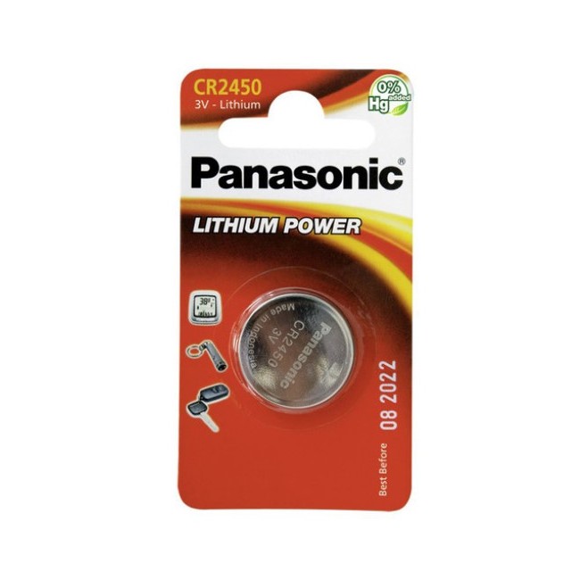 Batteria Litio CR2450 3V in confezione da 1