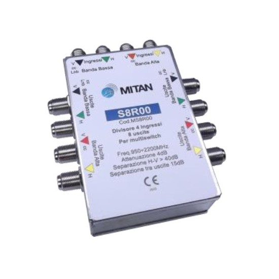Acquista Divisore passivo 4IN 8 OUT per multiswitch | Tiesseelettro...