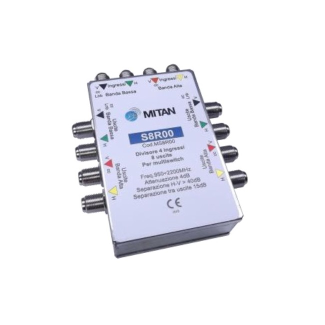 Acquista Divisore passivo 4IN 8 OUT per multiswitch | Tiesseelettro...