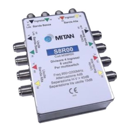 Acquista Divisore passivo 4IN 8 OUT per multiswitch | Tiesseelettro...