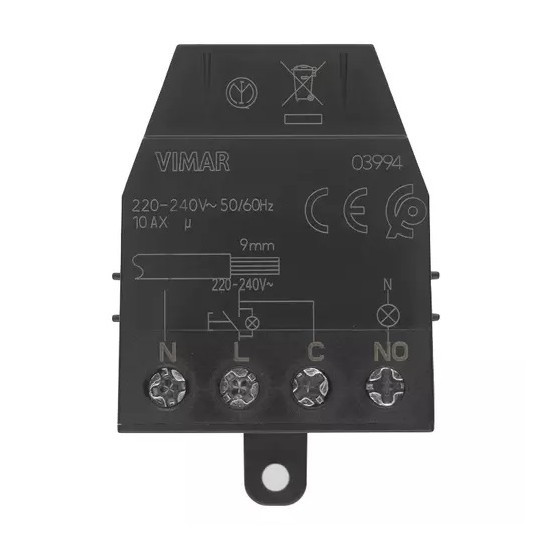 Modulo relé 4 morsetti impulsi Quid 10AX