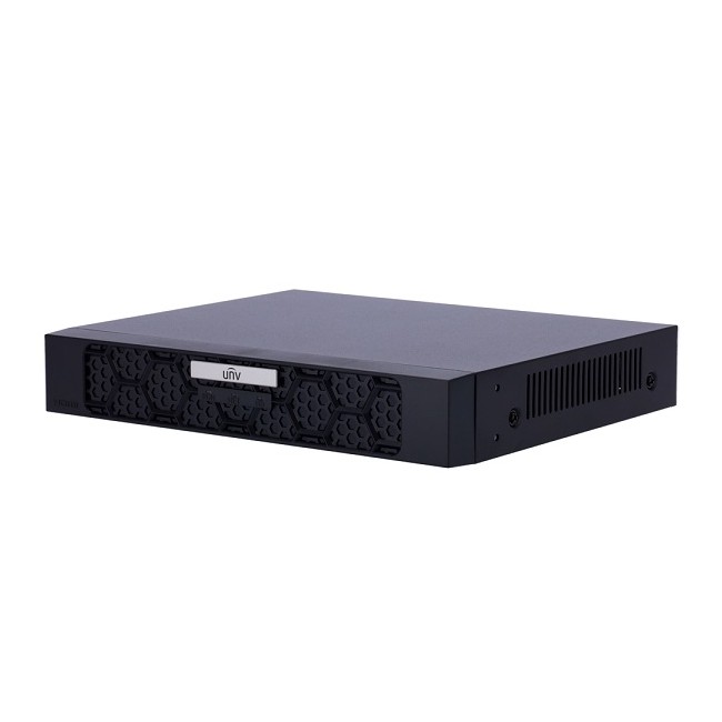 NVR IP 8 canali PoE - 16MPx, Uniview  LAN max 80Mbps, 1xHDD, gamma prime_UV-NVR501-08B-P8-IQ