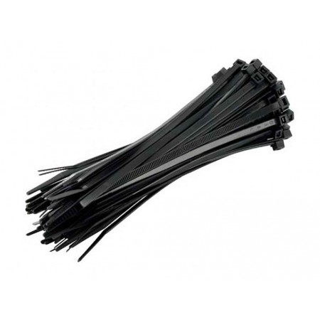 Acquista Fascette cablaggio nere in nylon 2,5x200mm confezione da 1...