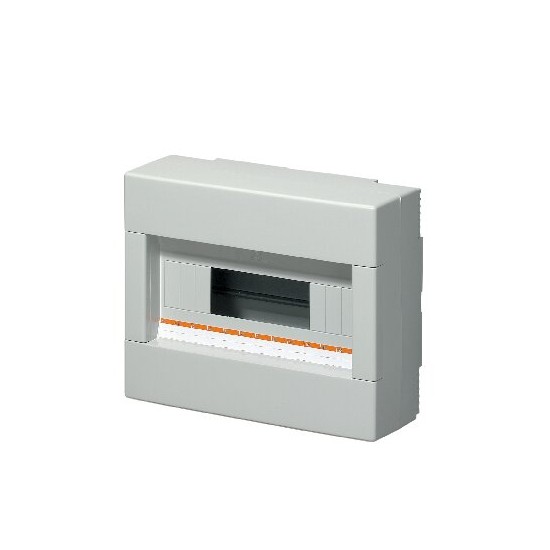 Centralino da parete senza portello IP40 - DIN 12 moduli, RAL7035 - Dim.(LxHxP): 280x220x100mm