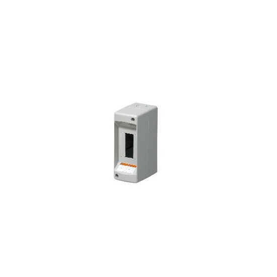 Centralino da parete senza portello IP40 - DIN 2 moduli, RAL7035 - Dim.(LxHxP): 50x130x85mm