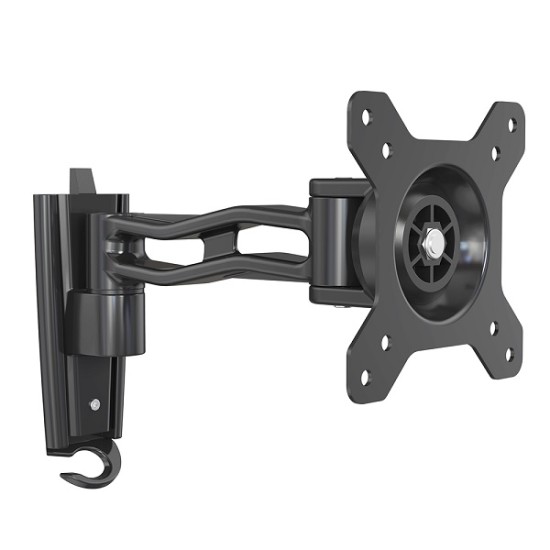 Supporto TV 10''-27'' a due snodi, NERO, Mod. STV-IR-1027-2 - VESA 75/100