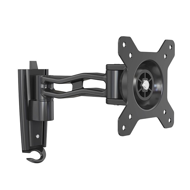 Supporto TV 10''-27'' a due snodi, NERO, Mod. STV-IR-1027-2 - VESA 75/100