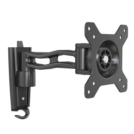 Supporto TV 10''-27'' a due snodi, NERO, Mod. STV-IR-1027-2 - VESA 75/100