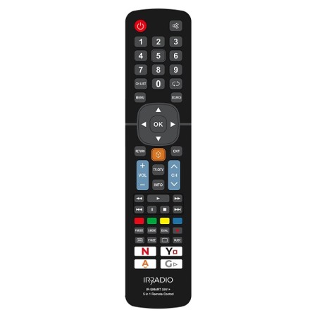 Telecomando universale dedicato 5 in 1 per TV LCD/LED SAMSUNG, LG, PHILIPS, SONY, PANASONIC, Mod. IR-SMART 5IN1+