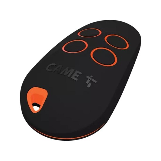 Radiocomando CAME codice fisso 4 tasti, doppia frequenza (Default 868,35 MHz) e funzione di autoapprendimento per radiocomandi 
