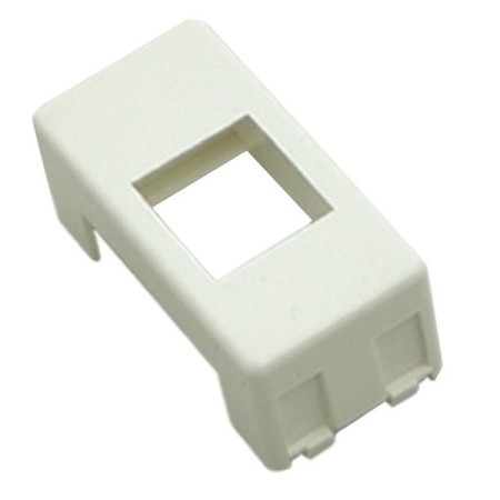 Adattatore GEWISS SYSTEM bianco per frutto keystone presa di rete ethernet RJ45