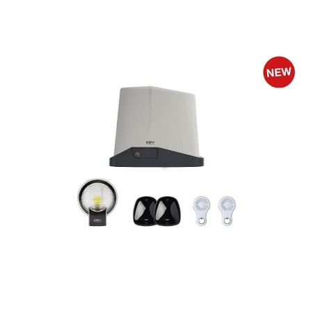 Kit TURBO per l’automazione di cancelli scorrevoli fino a 1200 Kg - 24Vdc - Completo di centrale CT10324 e ricevente